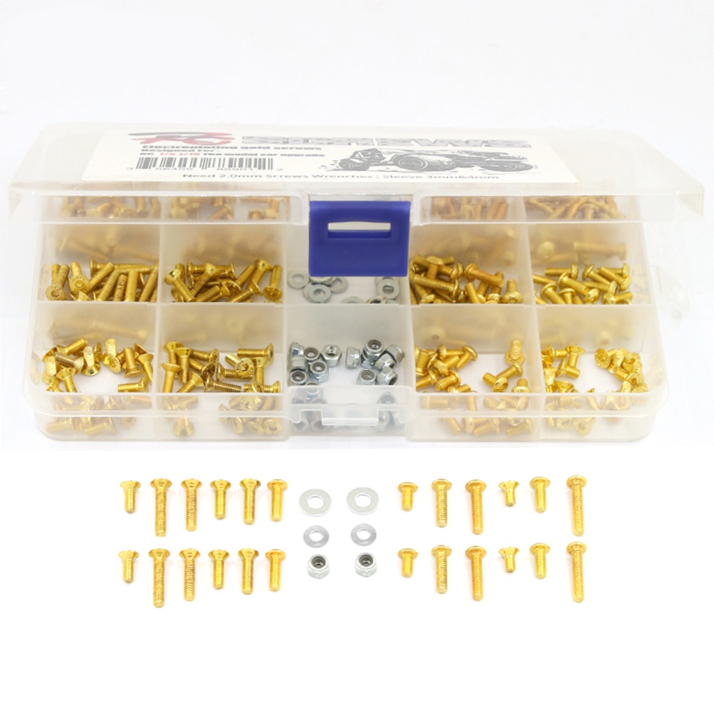 Lotto 270 Pezzi Riparazione Per Auto RC 1/10: Attrezzi E Scatola Viti Per HSP Axial SCX10