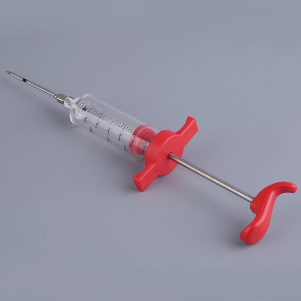 Professional BBQ Master Cook Meat Marinade Flavor Injector Syringe ...