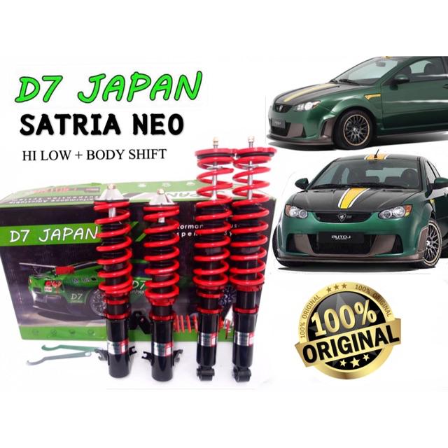 D7 JAPAN ADJUSTABLE HI LOW BODY SHIFT SATRIA NEO EXORA PERDANA V6 IRIZ