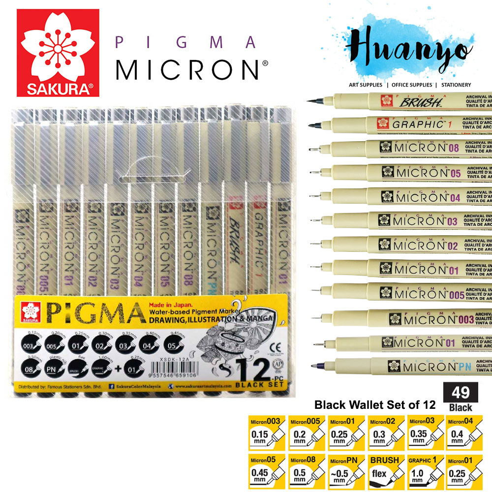 Pigma Micron Pen - Black PN - Sakura