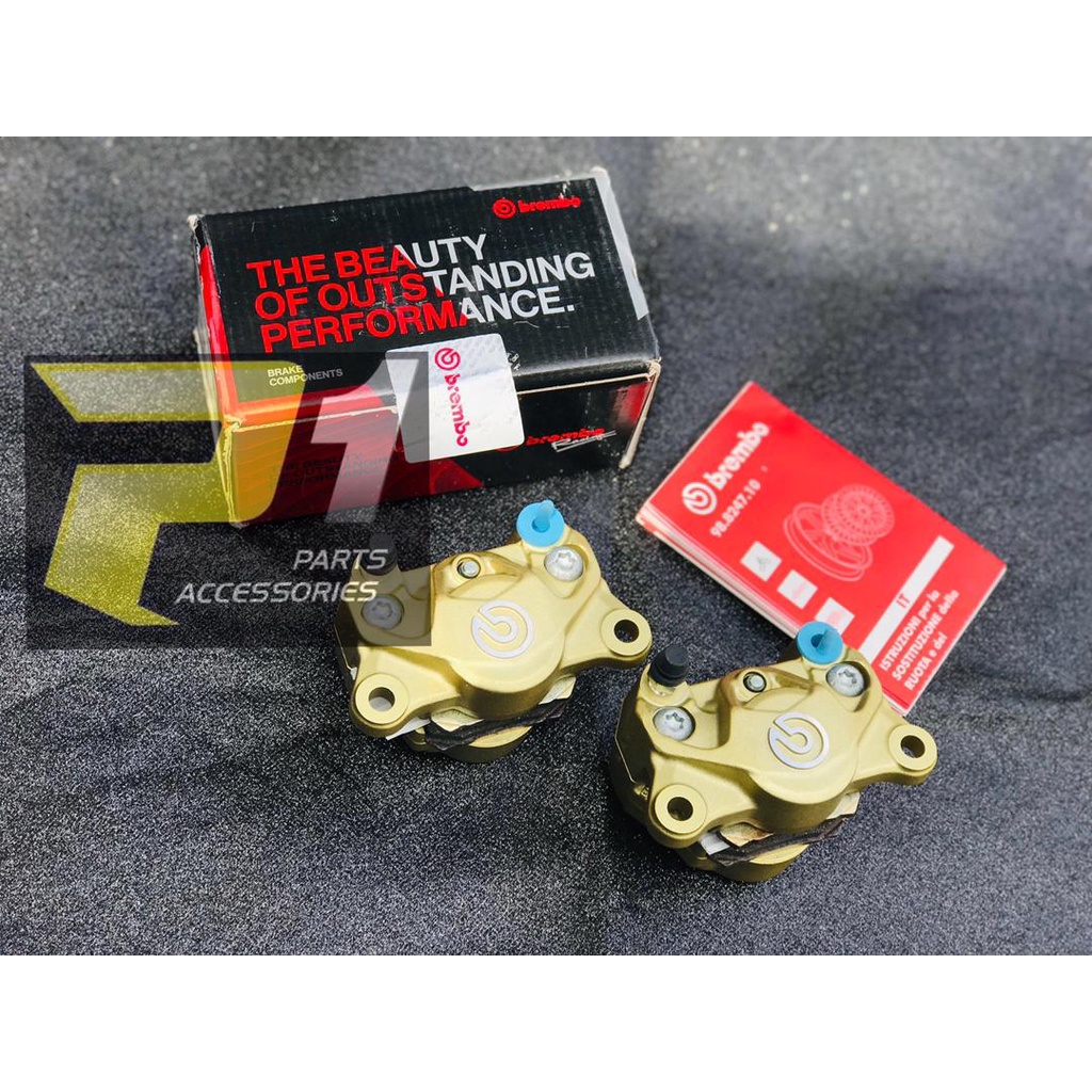 ORIGINAL Brembo P34 Limited GOLD 2POT Brembo Brake Caliper 100% MADE IN ...