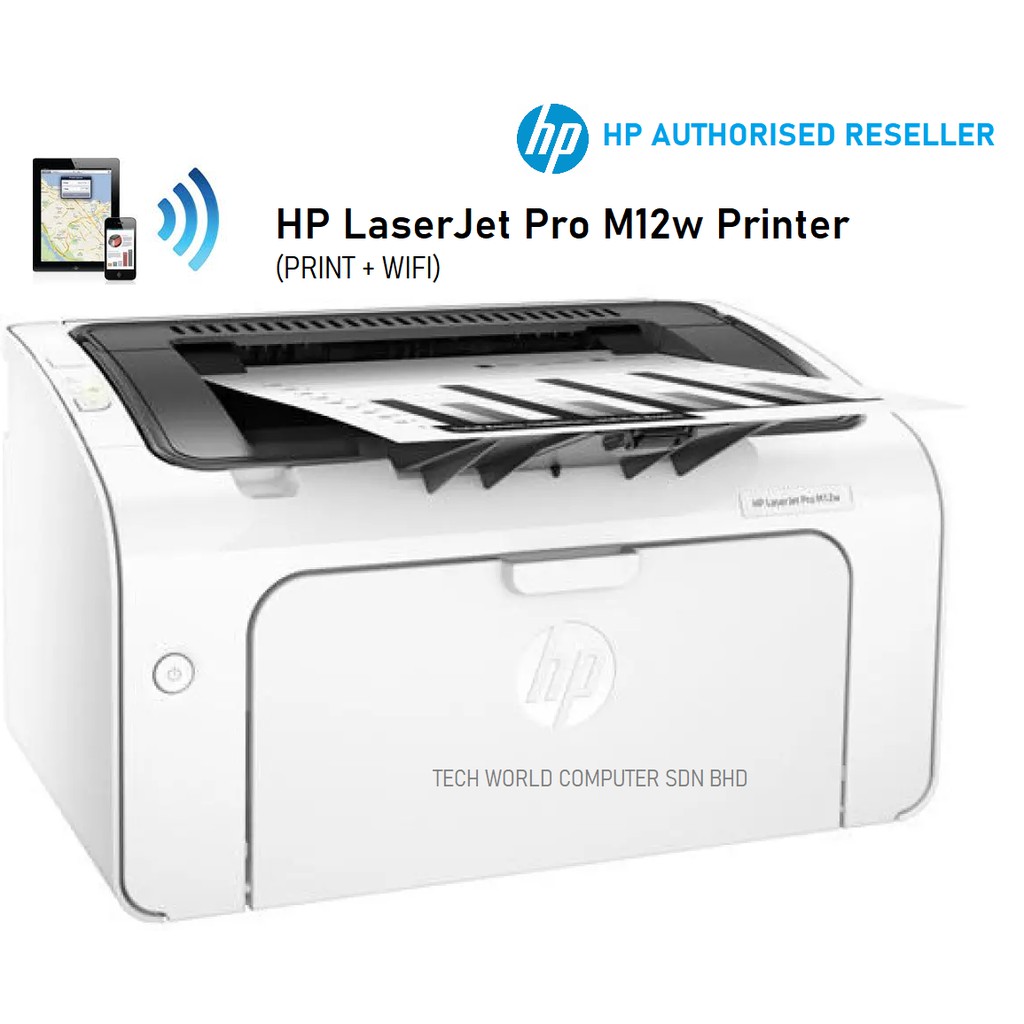 Hp Laserjet Pro M12w Printer Pn T0l46a Shopee Malaysia 9443