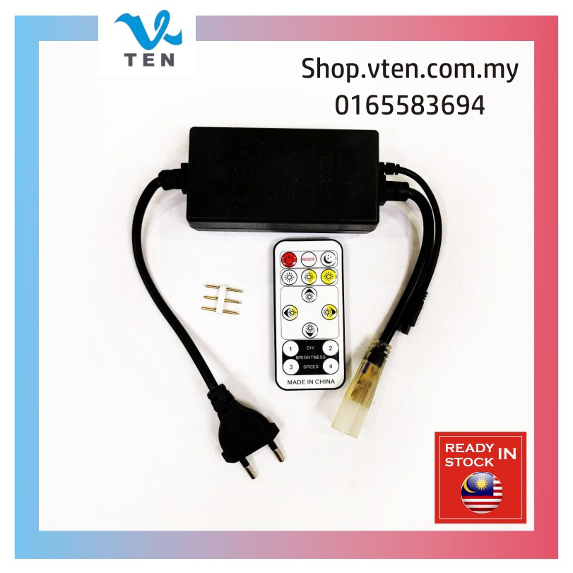 AC240V Remote Control Power Adapter For 3 Color LED Strip Light Power ...