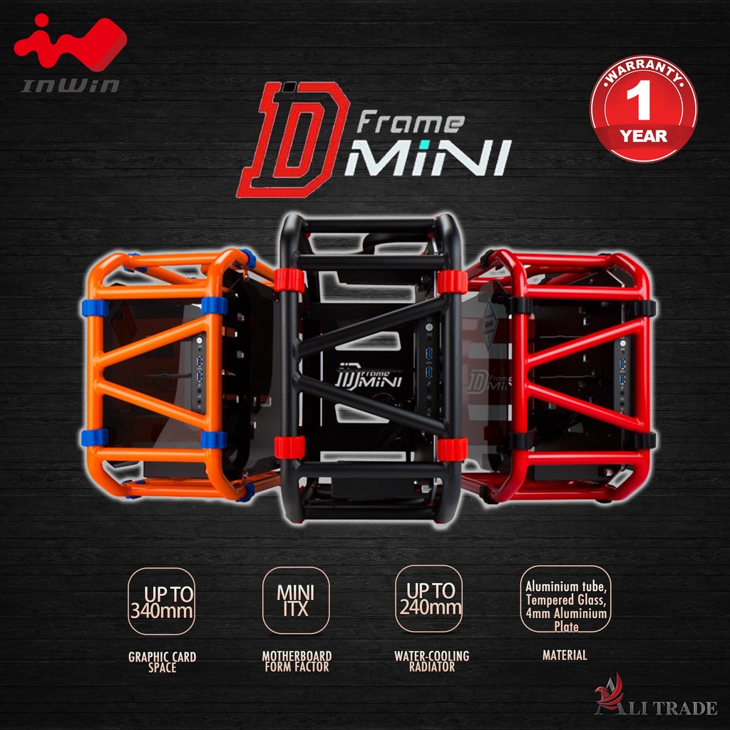 INWIN D-FRAME MINI TG ITX CHASSIS | Shopee Malaysia