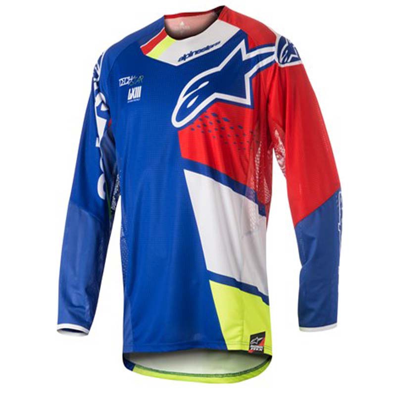 Maillot de cyclisme pour homme - T-shirt à manches longues - Anti-UV - Pour moto tout-terrain
