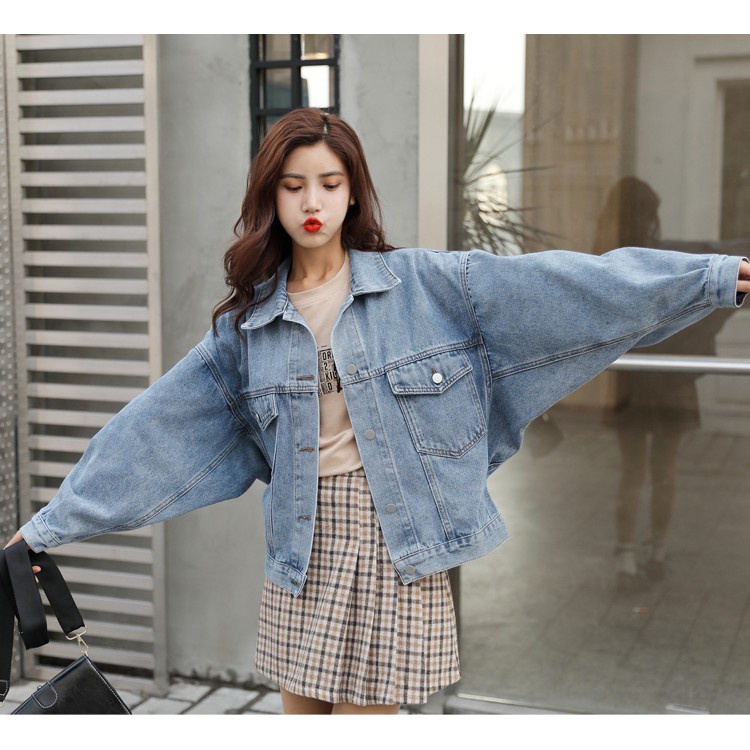 Jaket 2024 denim oversize