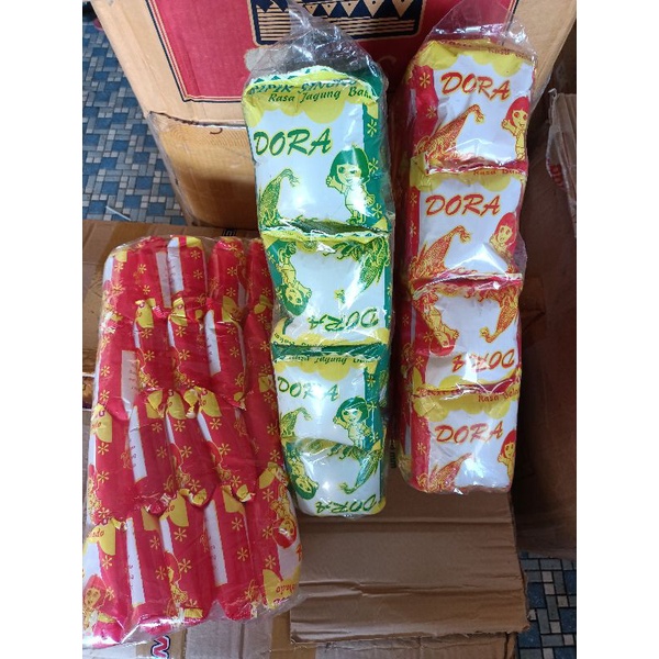 ready 1pack isi 20pcs keripik ubi pedas Dora asli Medan Indonesia 😋 ...