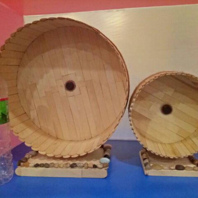 Diy wooden hamster wheel sale