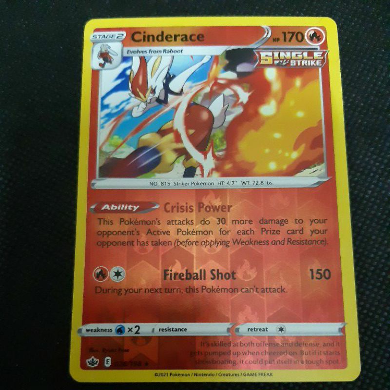 Pokemon Card TCG: Chilling Reign: Lapras/ Weavile/ Castform/ Sobble/ Rapid  Strike Urshifu/ Cinderace (REVERSE HOLO) | Shopee Malaysia