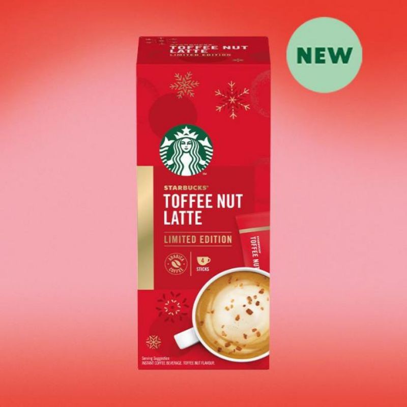 Starbucks Toffee Nut Latte (4 x 21.5g ) Limited Edition Premium Instant