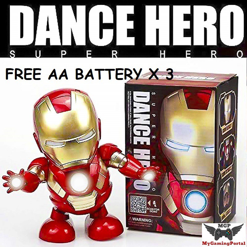 READY STOCK DANCE HERO IRONMAN MUSIC DANCING LIGHTING TOY FREE BATTERY Shopee Malaysia