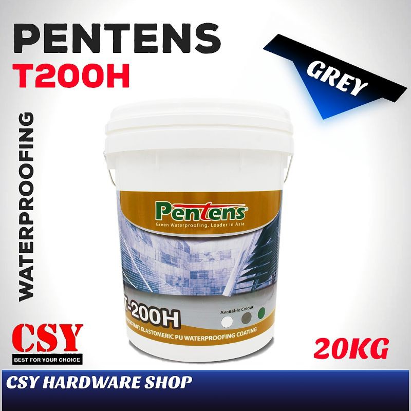 PENTENS T200H 20KG GREY UV RESISTANT ELASTOMERIC PU WATERPROOFING ...