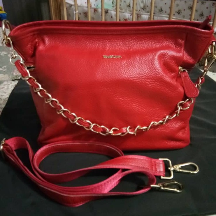 Original Sembonia Fully Leather Handbag Sling Bag Shopee Malaysia