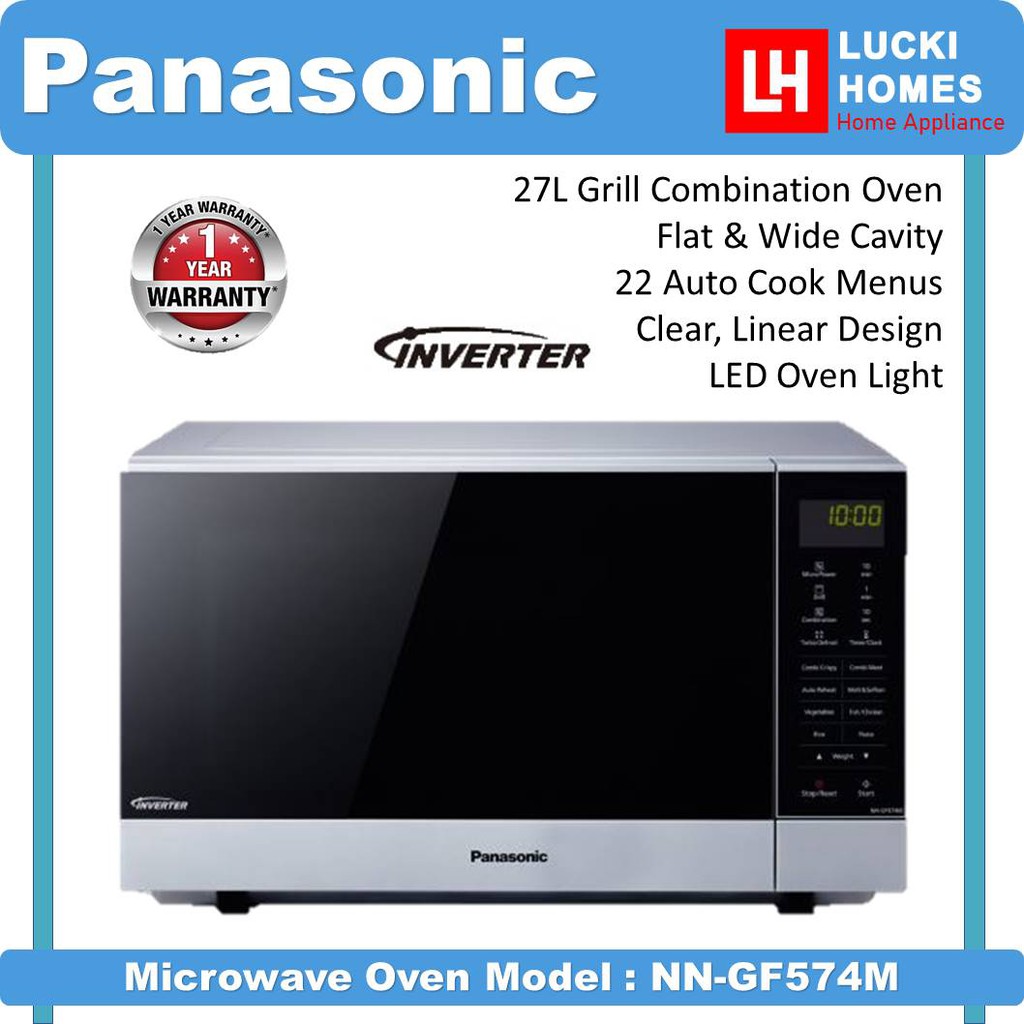 Panasonic 27L Inverter Grill MIcrowave Oven NNGF574M Shopee Malaysia