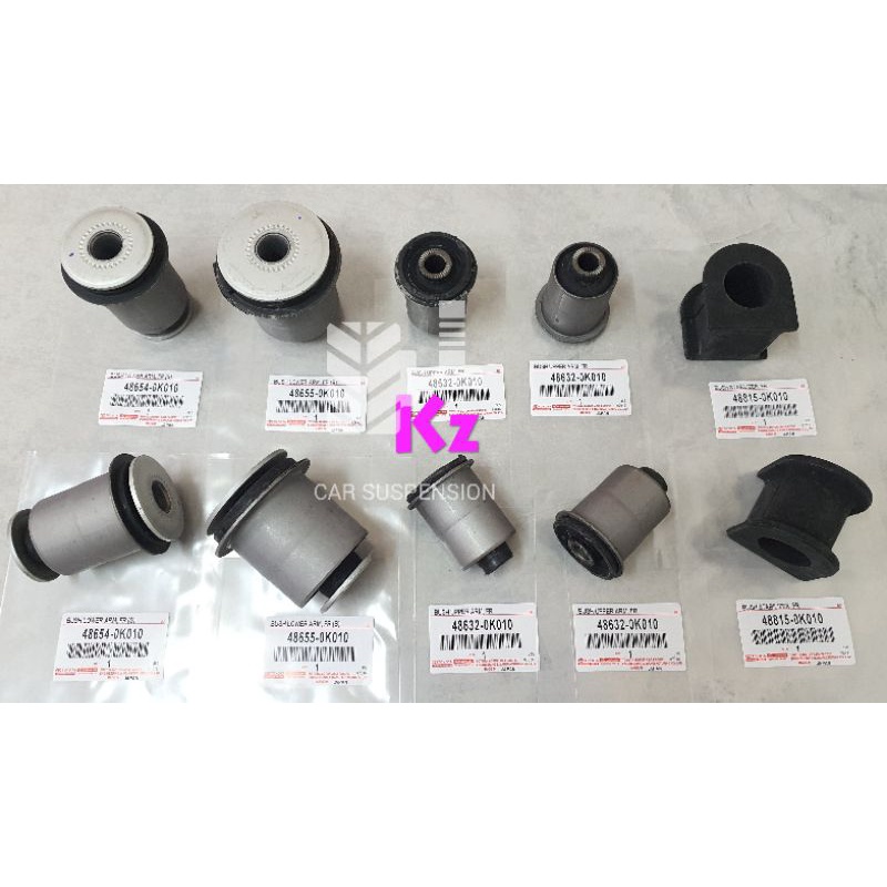 TOYOTA JAPAN - 1 SET 10PCS - FRONT UPPER ARM BUSH/ LOWER ARM BUSH ...