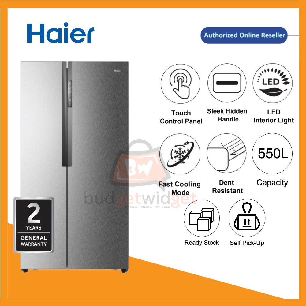 Haier (550L) Side By Side Non Inverter Series Refrigerator HRF521DM6