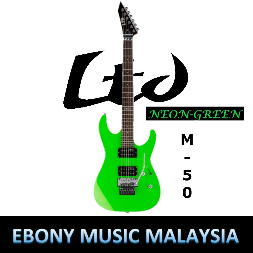 ESP LTD M-50 FR - Neon Green | Shopee Malaysia