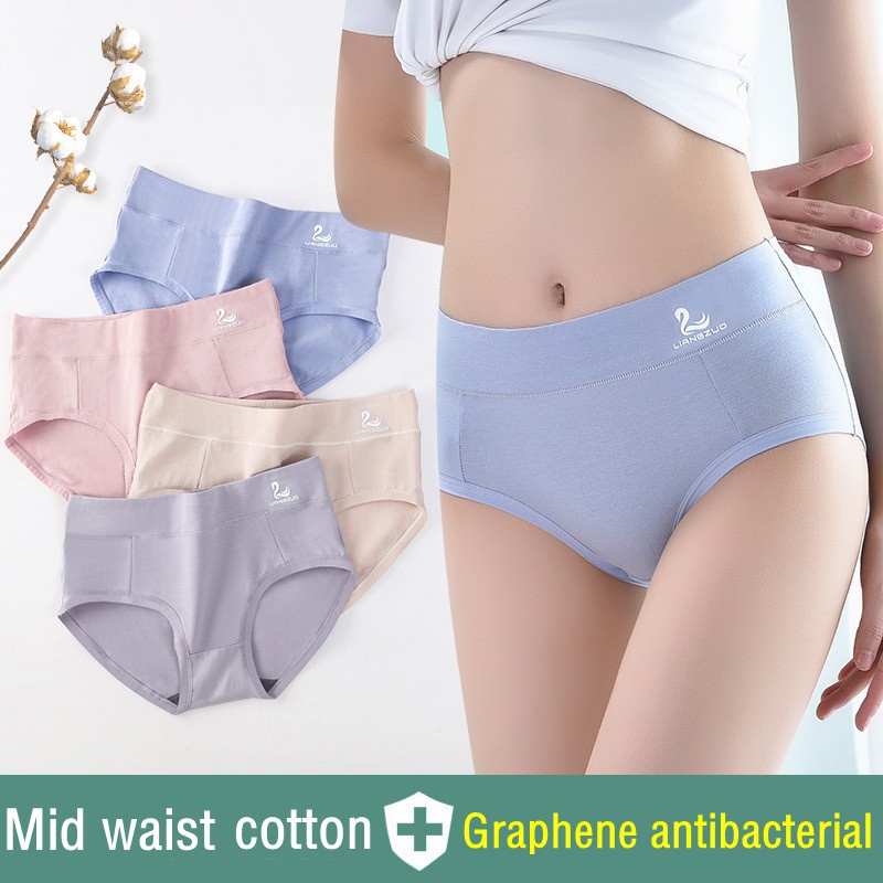 Panties Womens Panties Seluar Dalam Wanita High Waisted Cotton Panties