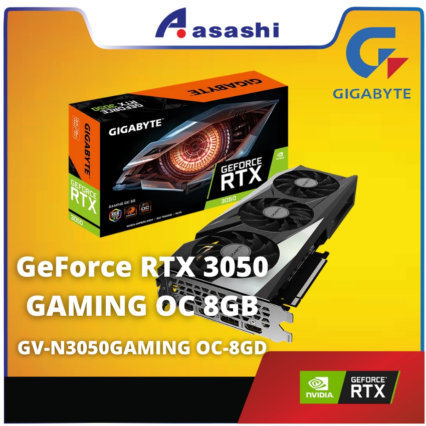 Gigabyte RTX 3050 GAMING OC 8GB GDDR6 Graphic Card (GVN3050GAMING OC