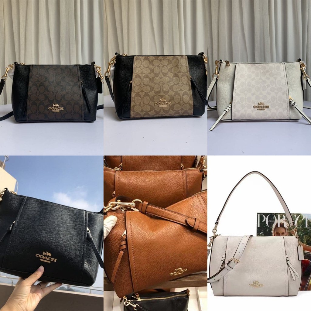 Coach Small Marlon Shoulder Bag in Signature Canvas Women Crossbody