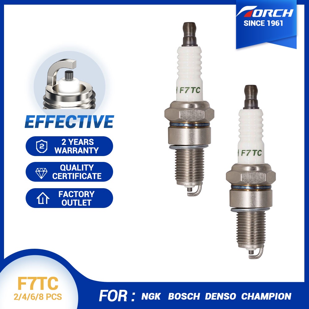 Genuine spark plug F7TC for NGK BP7ES Champion N7Y RN7YC Denso IW22 ...
