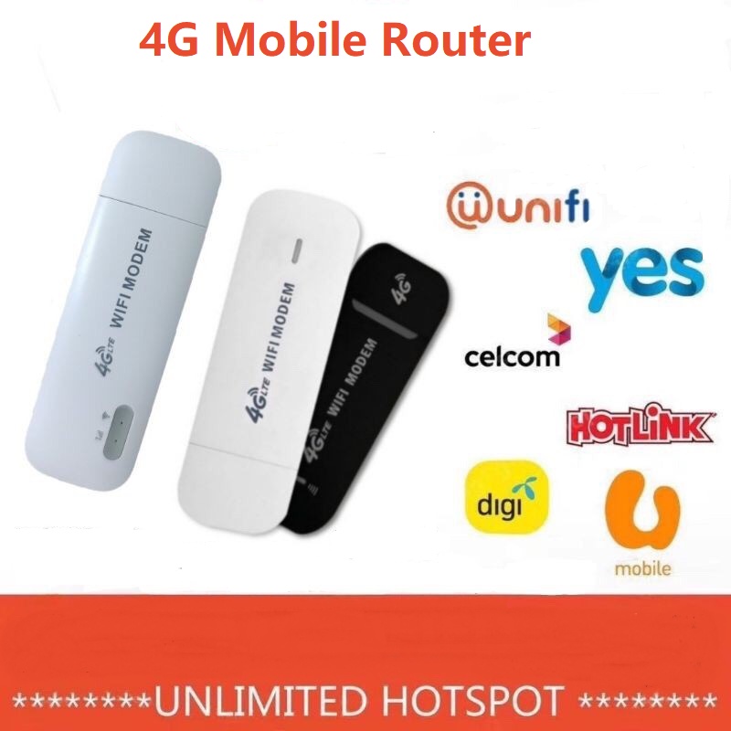 Mini4g Wifi Router USB Modem Unlock LTE Router 4g Sim Card Mobile Car