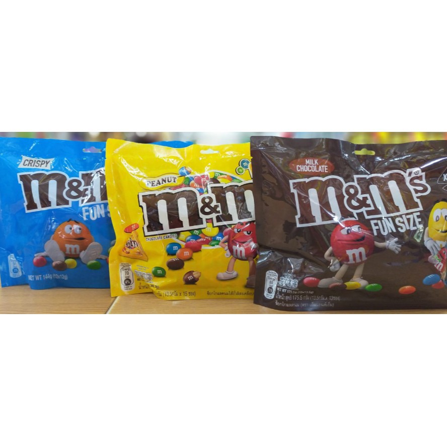 M&M 'S FUN SIZE CHOCOLATE/PEANUT/CRISPY 144G-175.5G