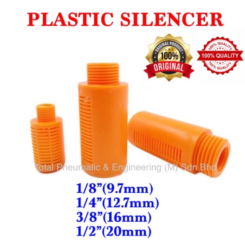 Pneumatic Plastic Silencer 1/8” 1/4” 3/8” 1/2” Shopee Malaysia