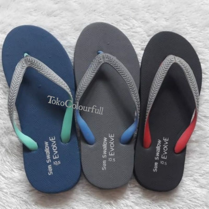 0sunswallow Big Size EVOLVE Flip Flops Men Women Boys Girls Boys ...