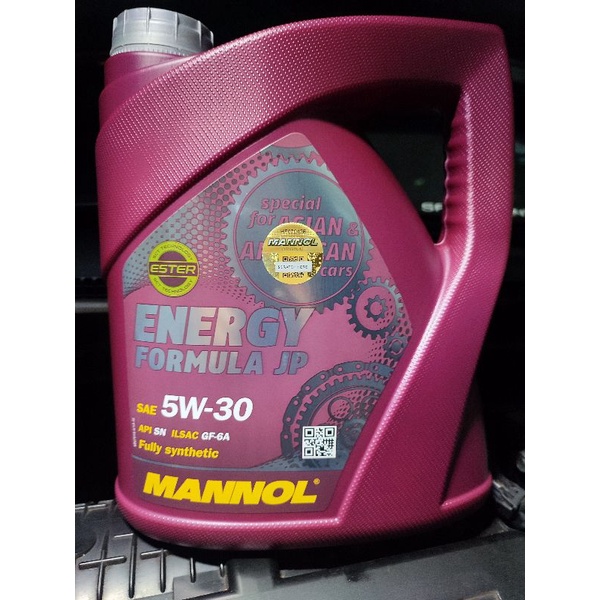 Mannol 5w30 Energy Formula JP Fully Synthetic 4L | Shopee Malaysia