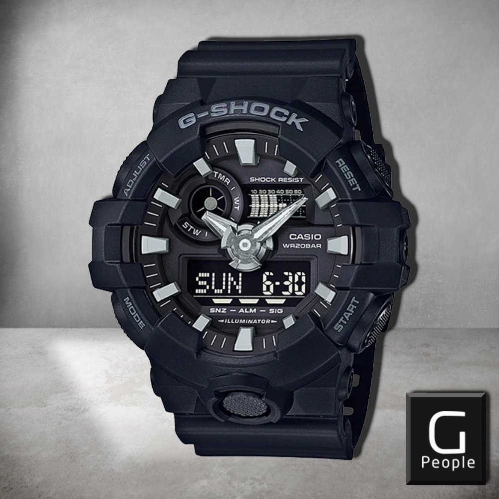 CASIO G SHOCK GA 700 1BDR GA 700 1B GA 700 WATCH 100 ORIGINAL