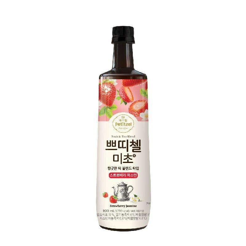 Halal Korea Hongcho Vinegar Drink 900ml [Strawberry Grapefruit