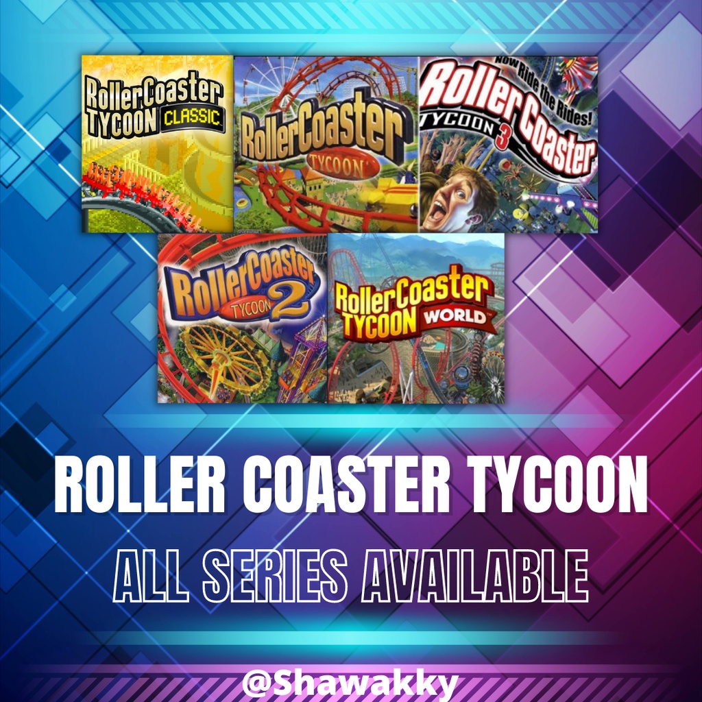 Roller Coaster Tycoon Collection | PC Games for Windows | Shopee Malaysia