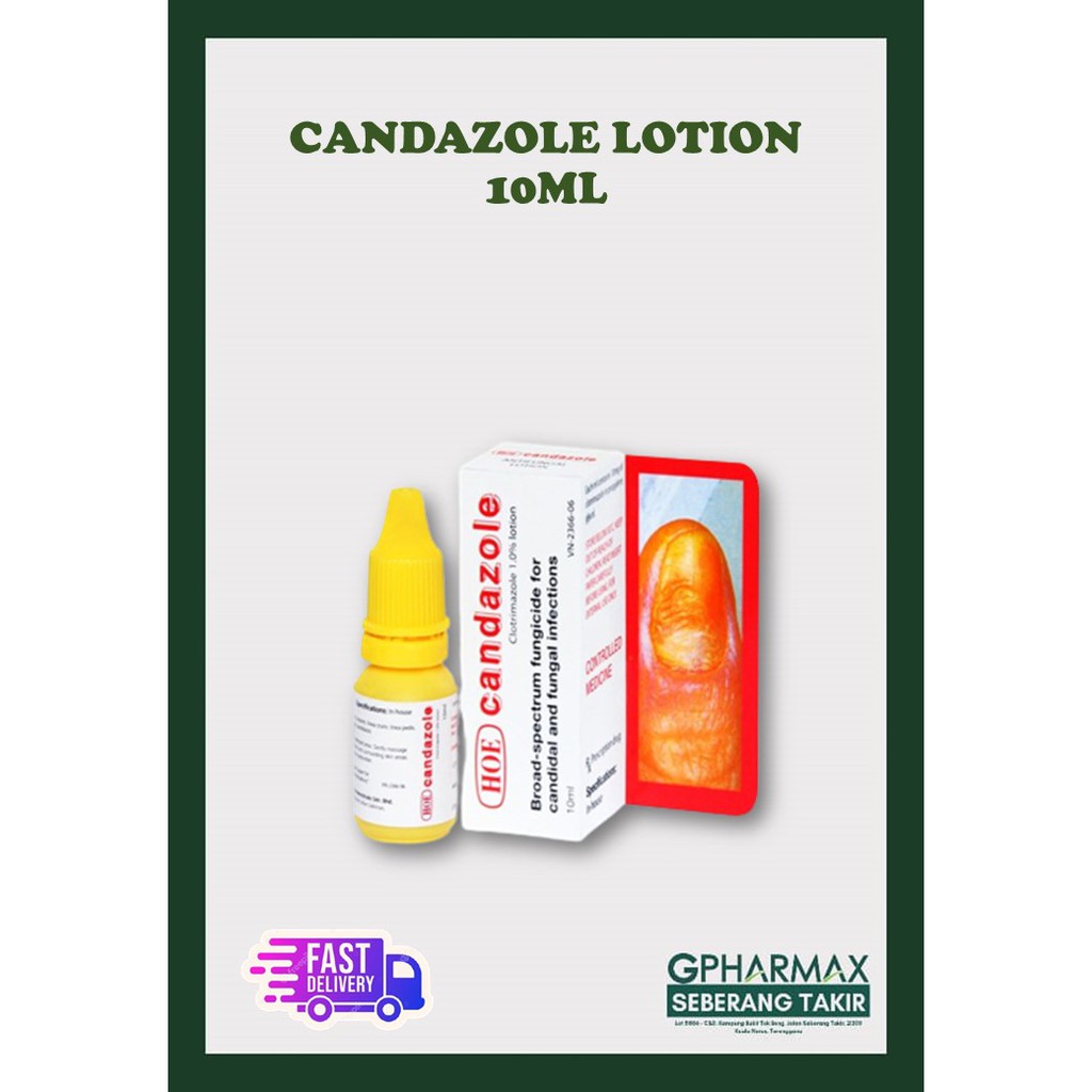 Candazole Lotion 10ml Ubat Kulat Kuku Shopee Malaysia