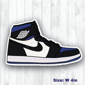 Sticker Nike Jordan 1 Black White Navy | Shopee Malaysia