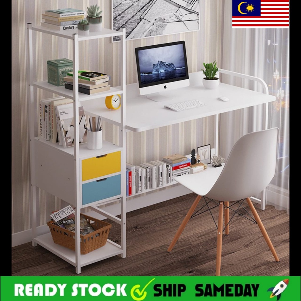 ( IKEA STYLE ) Computer Table Computer Desk Study Table Study Desk Meja ...