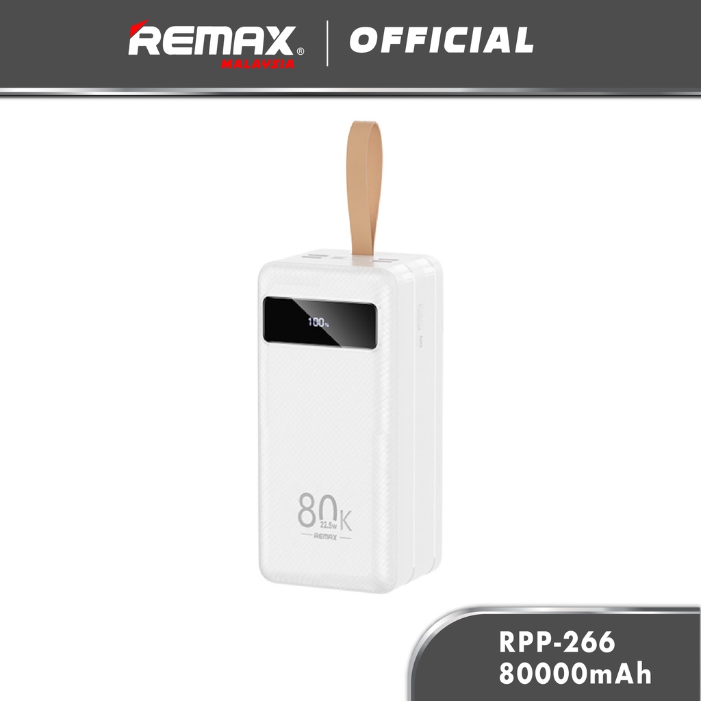 Remax RPP-266 Hunergy Series 80000mAh Powerbank 22.5W QC+PD Multi ...