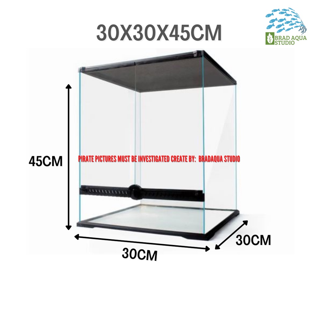 Crystal Clear Glass Terrarium / Vivarium Tank Shopee Malaysia