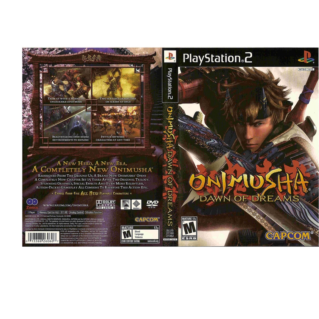 PS2 GAME COLLECTION ONIMUSHA DAWN OF DREAMS [2DVD] | Shopee Malaysia