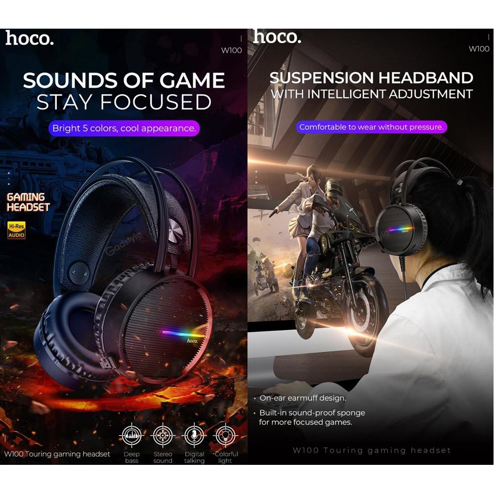 HOCO GAMING HEADPHONES W100 Shopee Malaysia