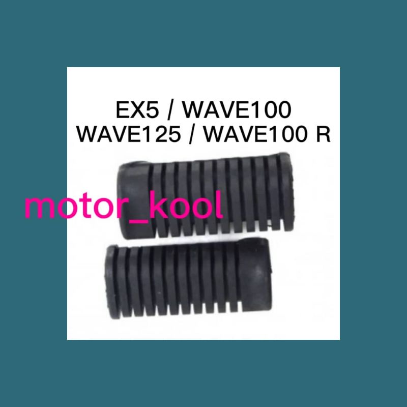 FRONT FOOTREST RUBBER EX5 /WAVE 100 /WAVE 125 Shopee Malaysia