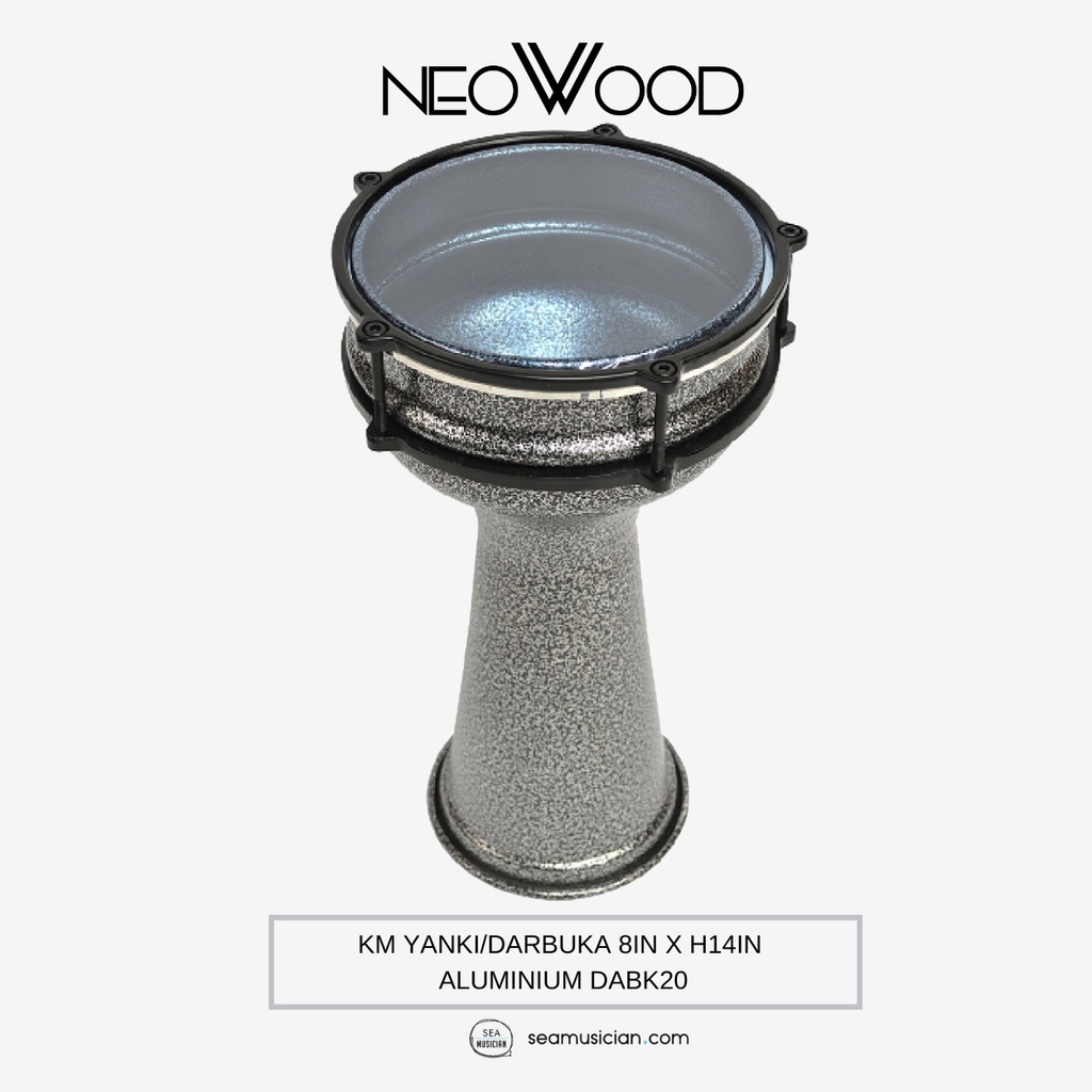 KM YANKI/DARBUKA 8IN X H14IN ALUMINIUM DABK20 (GOBLET DRUM/ CHALICE