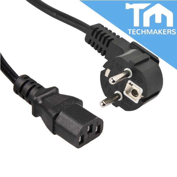 2-Pin Europe EU 1.8m / 3m Meter (10A 250V) Power Cord (Quality Grade) Desktop PC LCD Monitor Laptop Printer Cable Wire