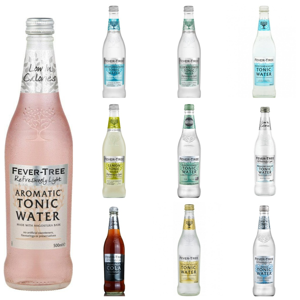 Fever-Tree Tonic Water 500ml [Light / Premium Light / Mediteraan ...