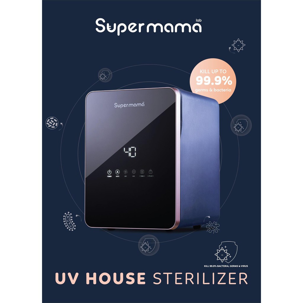 Supermama UV House Sterilizer READY STOCK Steriliser with Dryer