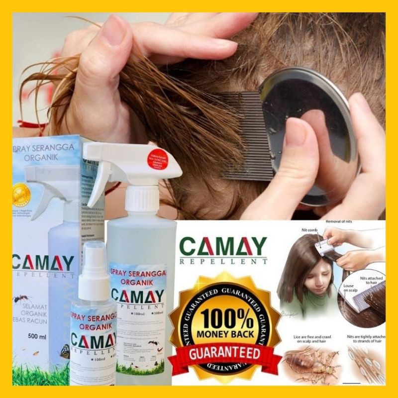 Ubat Kutu Kepala Rambut Camay Repellent Spray Serangga Natural