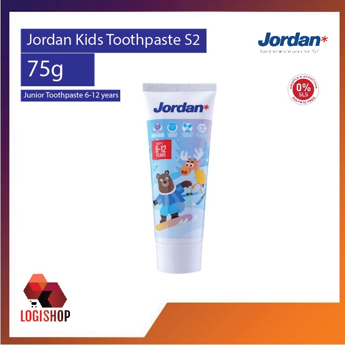 Jordan Kids Toothpaste S2 Permanent Teeth 75g | Shopee Malaysia