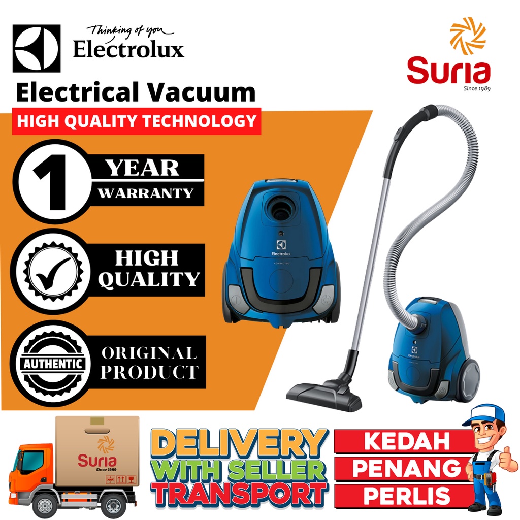 Electrolux COMPACTGO Vacuum Cleaner Z1220 Shopee Malaysia