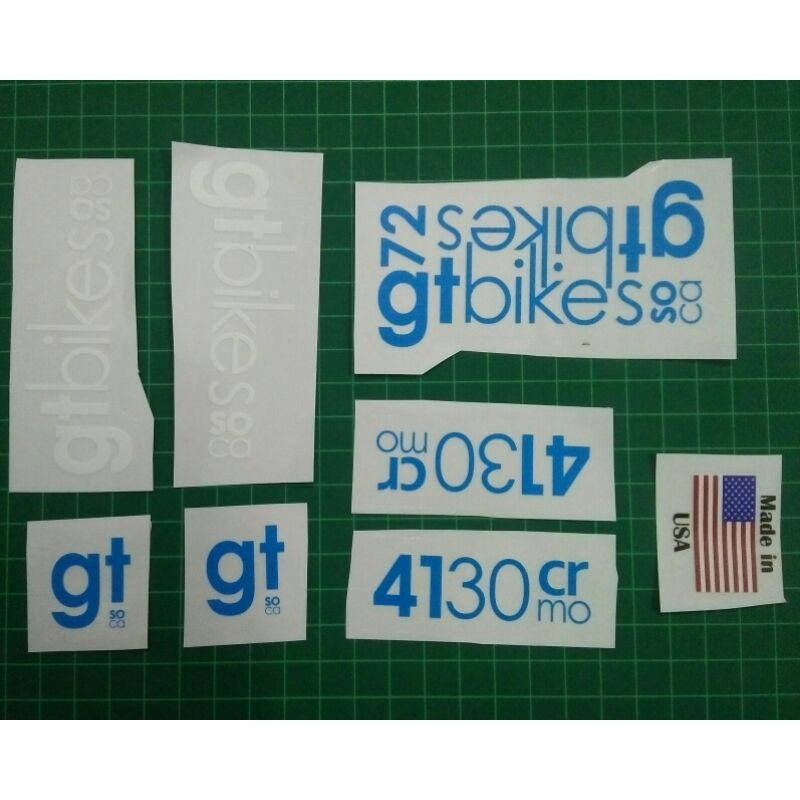 BMX GT Bikes 72 Soca Decal Transparent Sticker GT Bike Shopee Malaysia
