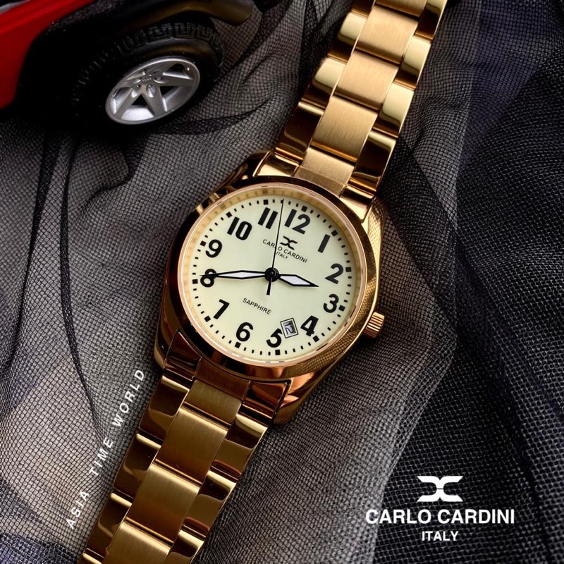 *Ready Stock*ORIGINAL Carlo Cardini 301M GP-2A Quartz Gold Stainless ...